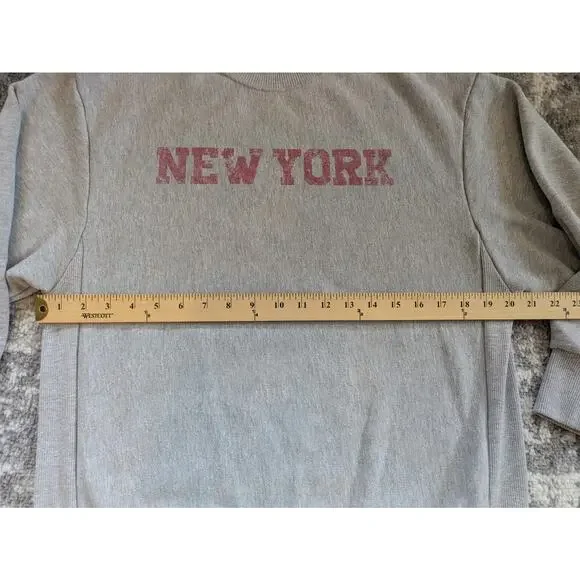 Zara Pullover Sweatshirt NEW YORK Graphic Print - Size Small, Made In Portugal - Picture 7 of 10